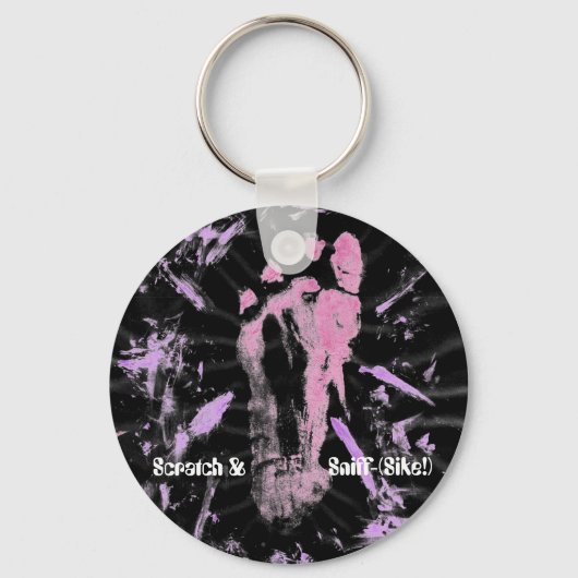 Footprint Schlüsselanhänger (Vorderseite)