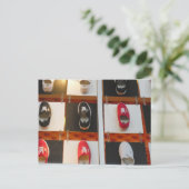 Footprint Schuhpostkarte Postkarte (Stehend Vorderseite)