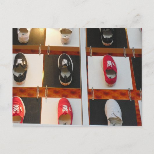 Footprint Schuhpostkarte Postkarte (Vorderseite)