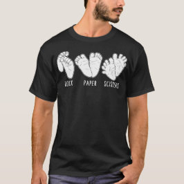 Footprint Shirt, Rock Paper Scissors Baby T-Shirt