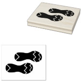 Footprint von Laufschuhen Gummistempel (Stempel)