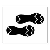 Footprint von Laufschuhen Gummistempel (Prägung)