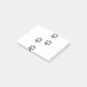 Footprints Animal Hund Paw Cat Post-it Klebezettel (angewinkelt)