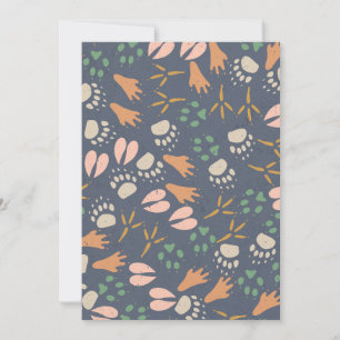 Footprints Animal Lover Natural Spring Vibes Einladung