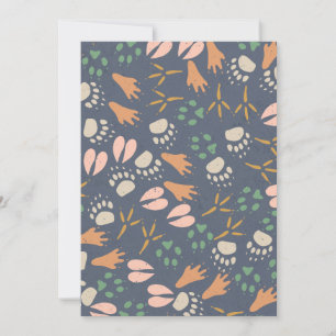 Footprints Animal Lover Natural Spring Vibes Einladung