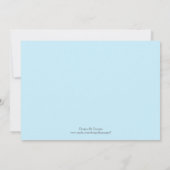 Footprints Einladung (Rückseite)