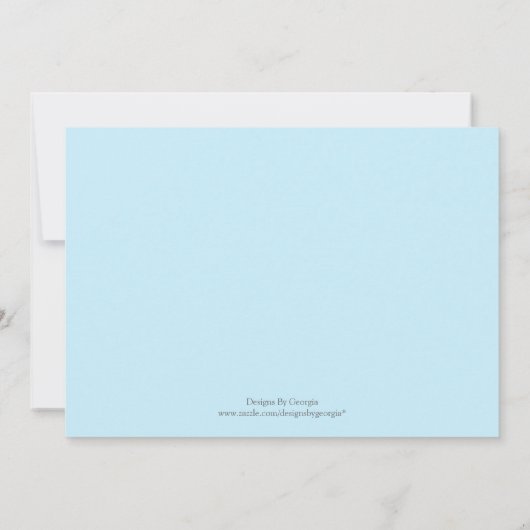 Footprints Einladung (Rückseite)