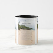 Footprints Gedicht 2A Zwei-Tone-Tasse Tasse (Zentrum)