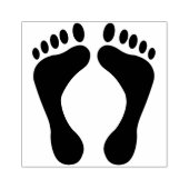 Footprints Gummistempel (Prägung)