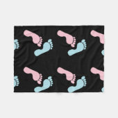 Footprints III Fleecedecke (Vorderseite (Horizontal))