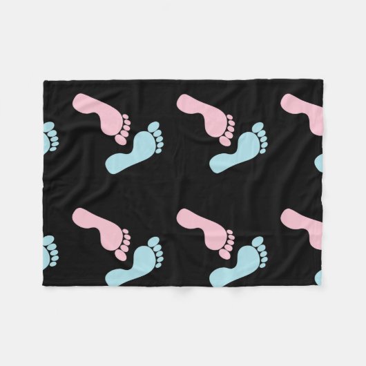 Footprints III Fleecedecke (Vorderseite (Horizontal))