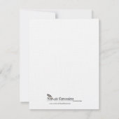 Footprints im Sand Response Card RSVP Karte (Rückseite)