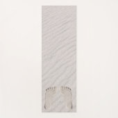 Footprints in Beach Sand Yogamatte (Vorderseite)
