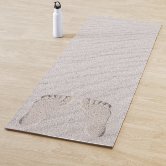Footprints in Beach Sand Yogamatte (Beispiel)