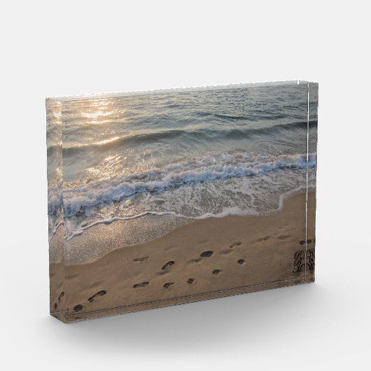 Footprints in the Sand Fotoblock (Links)