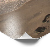 Footprints in the Sand Fotodruck (Ecke)