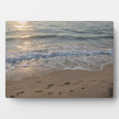 Footprints in the Sand Fotoplatte (Vorderseite)