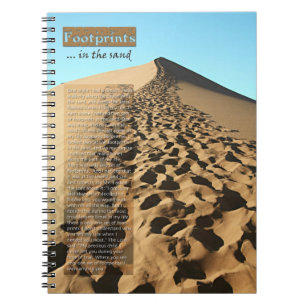 Footprints in the Sand Journal Notizblock