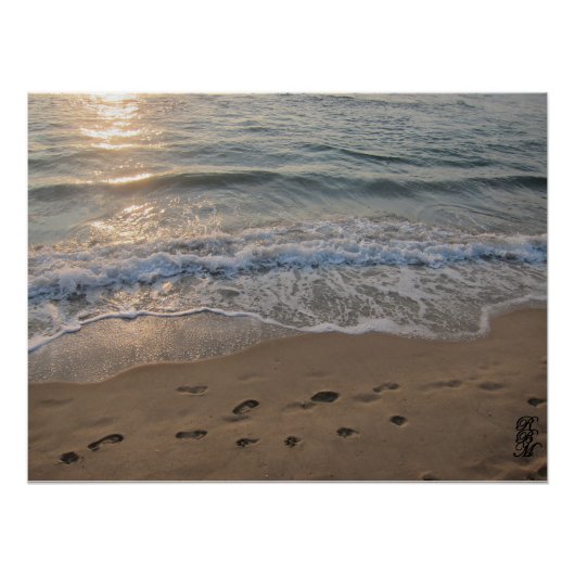 Footprints in the Sand Poster (Vorderseite)