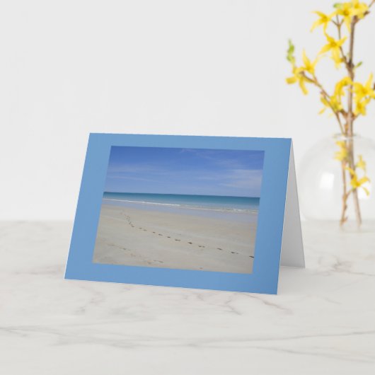 Footprints Karte (Gelbe Blume)