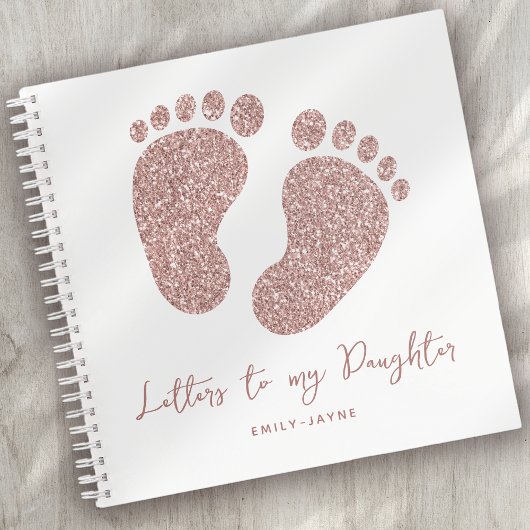 Footprints Letters to My Daughter Keepake Journal Notizblock