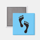 Footprints Magnet (Vorderseite/Rückseite)