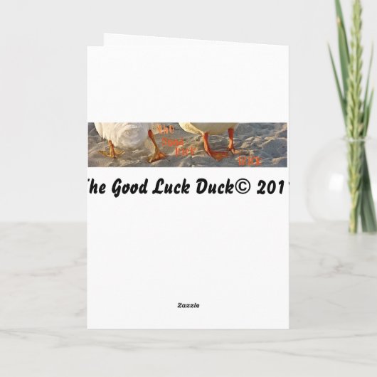 Footprints Note Card Karte (Rückseite)