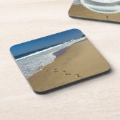 Footprints on Beach, Mabibi, Thongaland Getränkeuntersetzer (Linke Seite)