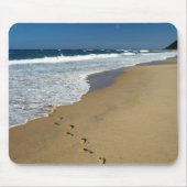 Footprints on Beach, Mabibi, Thongaland Mousepad (Vorne)