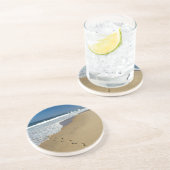 Footprints on Beach, Mabibi, Thongaland Sandstein Untersetzer (Seite)