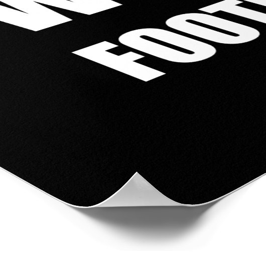 Footprints On The Moon Poster (Ecke)