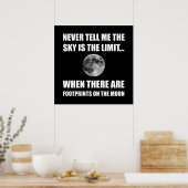 Footprints On The Moon Poster (Küche)