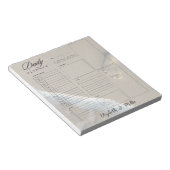 Footprints personalisierter Tagesplanblätter Notizblock (angewinkelt)