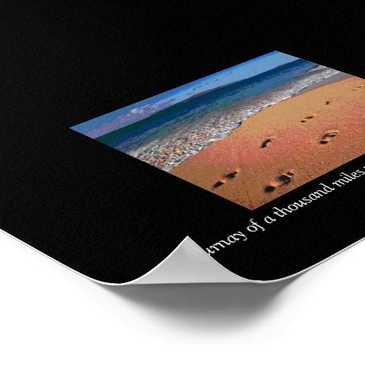Footprints Poster (Ecke)