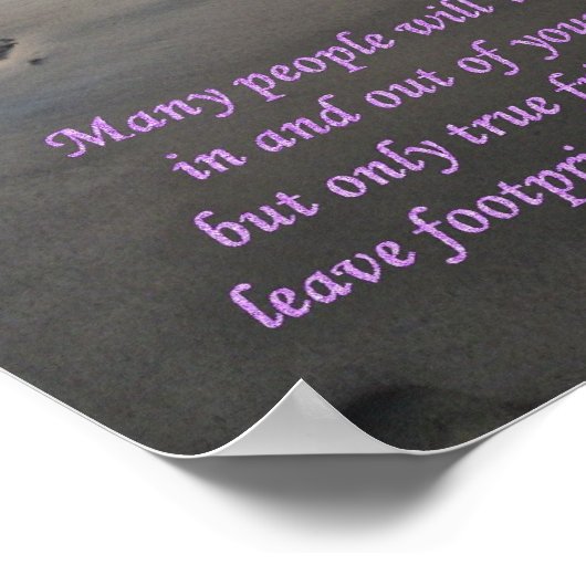 Footprints Poster (Ecke)