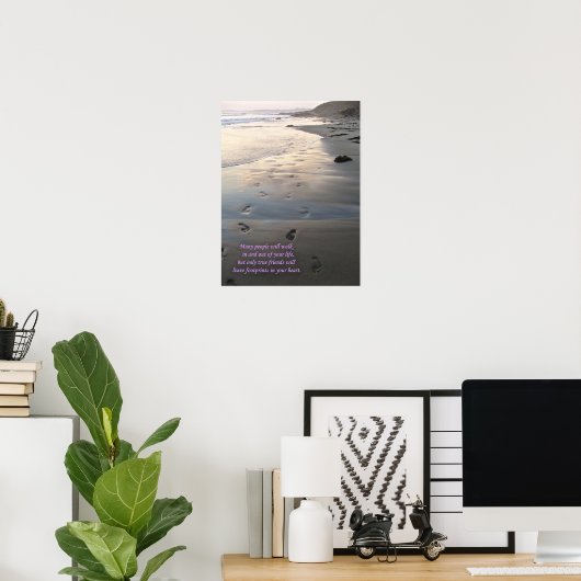 Footprints Poster (Heimbüro)