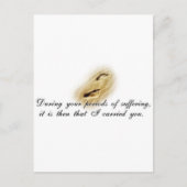 Footprints Postkarte (Vorderseite)