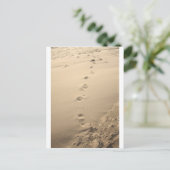 Footprints Postkarte (Stehend Vorderseite)