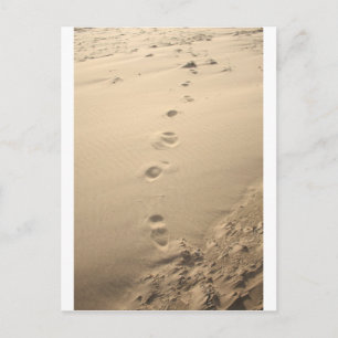 Footprints Postkarte