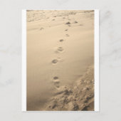 Footprints Postkarte (Vorderseite)