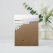 Footprints Postkarte (Stehend Vorderseite)