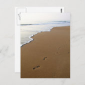 Footprints Postkarte (Vorne/Hinten)