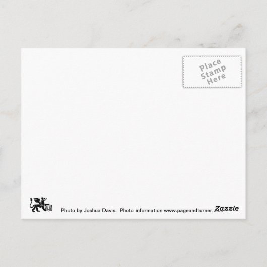 Footprints Postkarte (Rückseite)