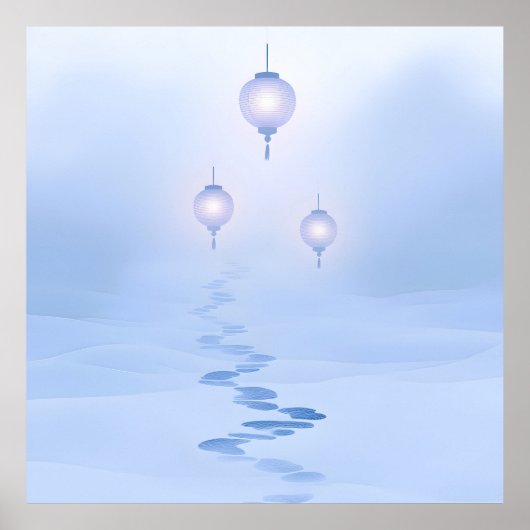 Footprints Zen Garden Journey Poster (Vorne)