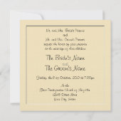 Footprinzen Beach Wedding Einladung (Rückseite)