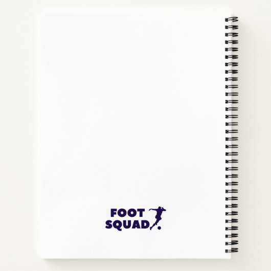 Footsqua Spiral Notebook Style: 8.5" x 11" Spiral Notizblock (Rückseite)