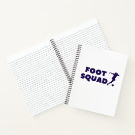Footsqua Spiral Notebook Style: 8.5" x 11" Spiral Notizblock