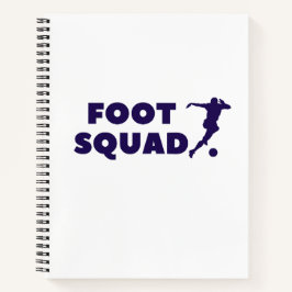 Footsqua Spiral Notebook Style: 8.5" x 11" Spiral Notizblock