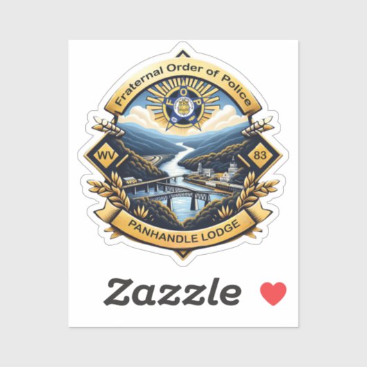 FOP Lodge 83 Aufkleber (Blatt)