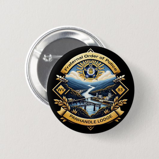 FOP Lodge 83 Button (Vorne & Hinten)